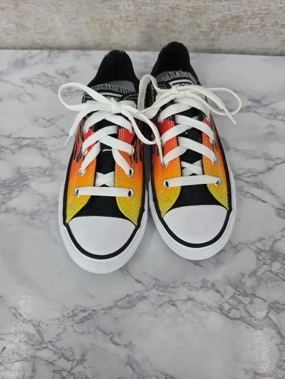 Converse Chuck Taylor All Star Low Archive Flames Kids Toddler Size 12 366197F